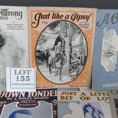 11 Antique Sheet Music From 1919 - 1929