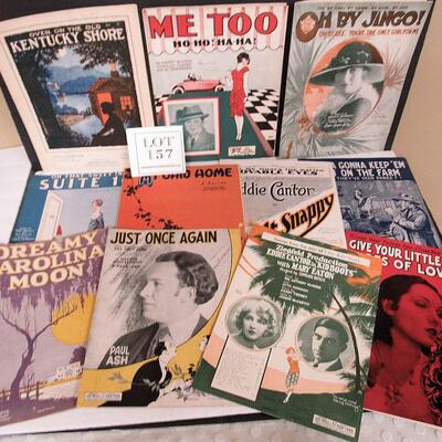 Lot of 11 Antique Sheet Music Pieces From 1919 - 1929