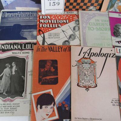 11 Pieces of Sheet Music Dating From 1919 - 1939