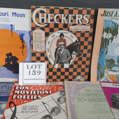11 Pieces of Sheet Music Dating From 1919 - 1939