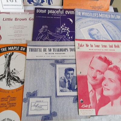 Lot of 11 Vintage Sheet Music From 1935 - 1940s