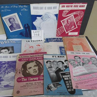 Lot of 11 Vintage Sheet Music From the 1940s