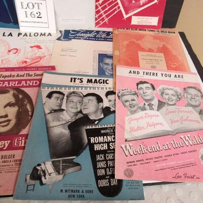 Lot of 11 Vintage Sheet Music From the 1940s