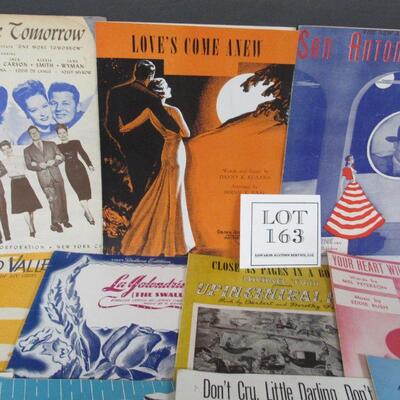 11 Lots Of Vintage Sheet Music Dating From The 1940s