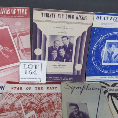 11 Pieces Vintage Sheet Music Dating From The 1940-50s