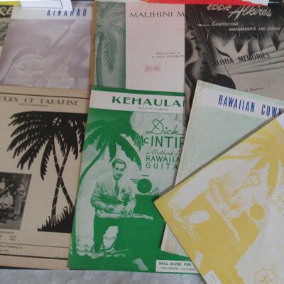 12 Pieces Vintage Hawaiian Sheet Music From The 1930s