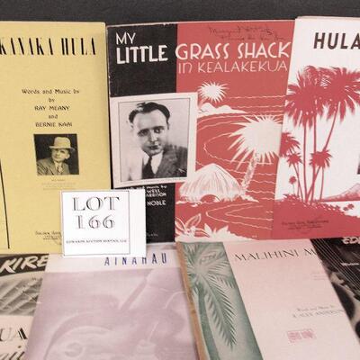 12 Pieces Vintage Hawaiian Sheet Music From The 1930s