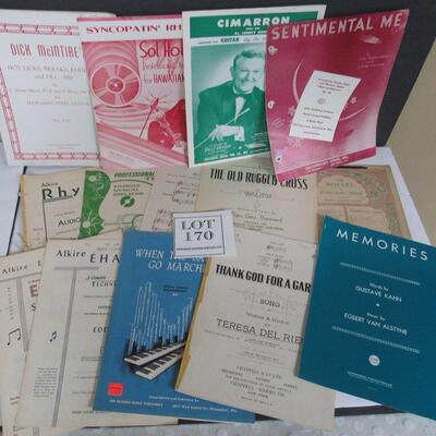 Lot of Misc Sheet Music: The Rosary is Dated 1911, The Rest From The 1940 - 60s
