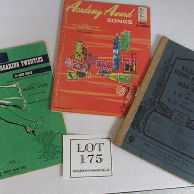 1926 Willis Graded School Orchestra Book, Roaring 20s and Academy Award Song Books 1960s