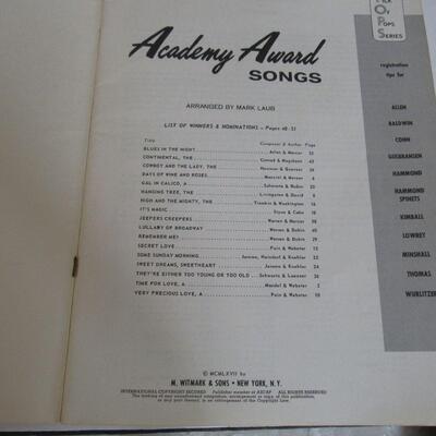1926 Willis Graded School Orchestra Book, Roaring 20s and Academy Award Song Books 1960s