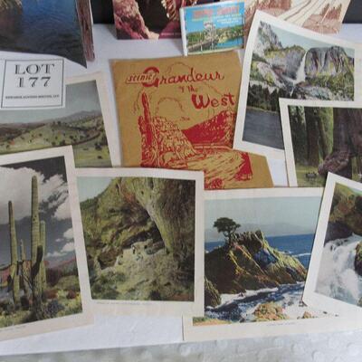 Older Travel Booklets and Lithos Ready To Frame Scenic Grandeur of The West