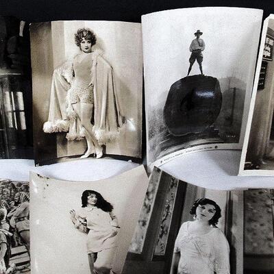 Lot of Vintage Movie Star Photos Including: Sally Phipps, Jackie Coogan, Lon Chaney, Buster Keaton, More