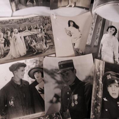 Lot of Vintage Movie Star Photos Including: Sally Phipps, Jackie Coogan, Lon Chaney, Buster Keaton, More