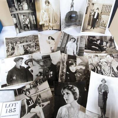 Lot of Vintage Movie Star Photos Including: Sally Phipps, Jackie Coogan, Lon Chaney, Buster Keaton, More