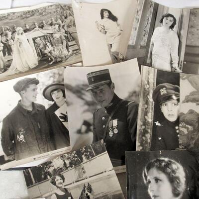 Lot of Vintage Movie Star Photos Including: Sally Phipps, Jackie Coogan, Lon Chaney, Buster Keaton, More