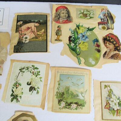 Lot of Antique Scraps and Advertising Cards