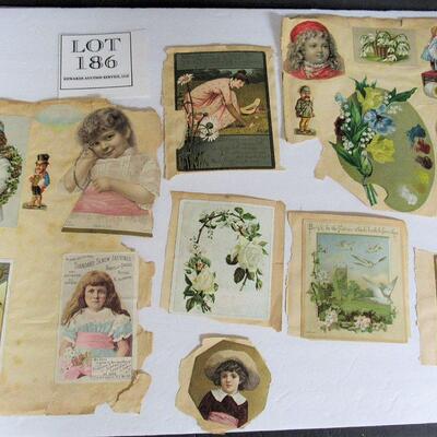 Lot of Antique Scraps and Advertising Cards