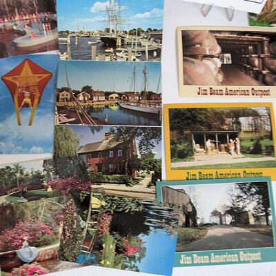 Lot of Travel Postcards, Florida Cyprus Gardens, Birds, Animals, Mystic Conneticut