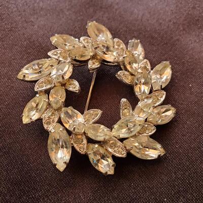 Eisenberg Rhinestone Brooch