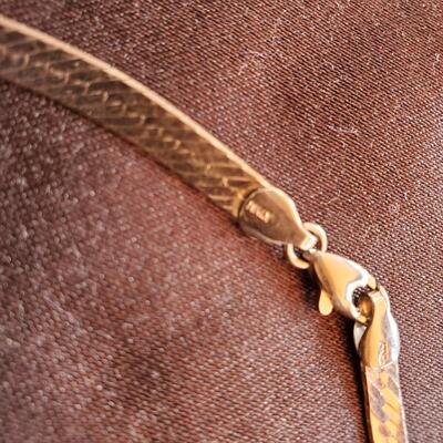 Striking Folded Silver Necklace