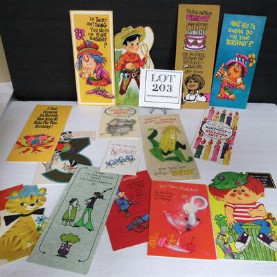 Lot of Retro Used Cards For Scrapbooking or Crafting