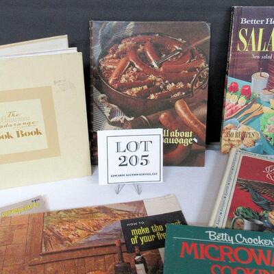 Hard Cover Cookbooks, Salads, All About Sausage, More
