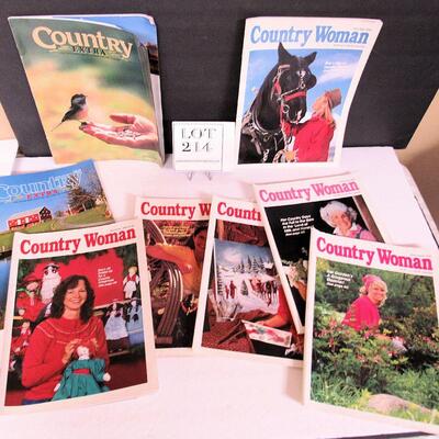 Lot of Country Woman Magazines, 1990-1995