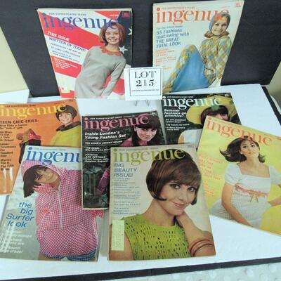 Nice Lot Vintage Ingenue Magazines, 1965