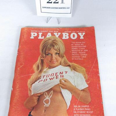 Vintage Playboy Magazine, Sept 1969, 314 Pages