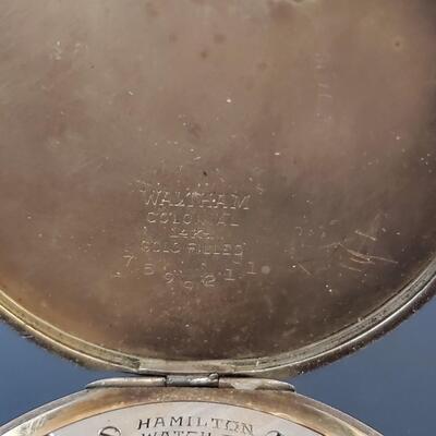 1910 Hamilton 17 Jewel 14Kt Gold Filled Watch