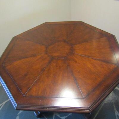 Wood Finish Octagon Shaped Table