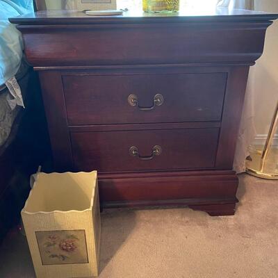 Pair of all-wood nightstands