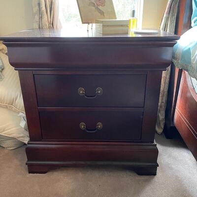 Pair of all-wood nightstands