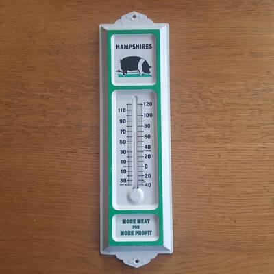 Vintage Metal Hog Thermometer