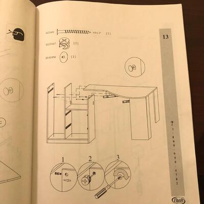 Bush Furniture Brown Corner Desk with Storage and Grey Rolling Office Chair (UO-JF)