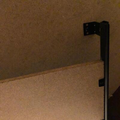 Bush Furniture Brown Corner Desk with Storage and Grey Rolling Office Chair (UO-JF)