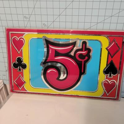 Slot machine glass