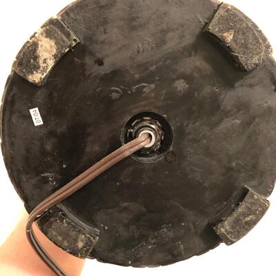 Monkeys on Palm Tree Metal Copper Colored Table Lamp and Monkey Sculpture (UR-JF)