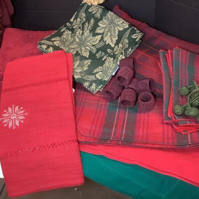 Lot 954. Large Variety of Christmas Table Linens