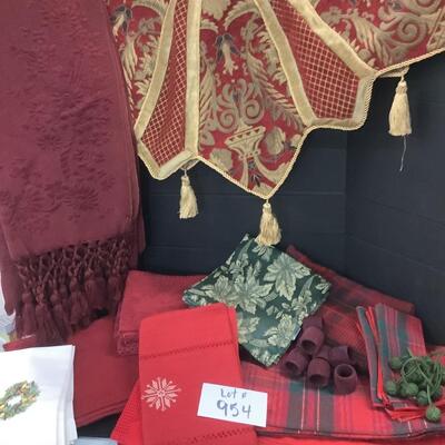 Lot 954. Large Variety of Christmas Table Linens