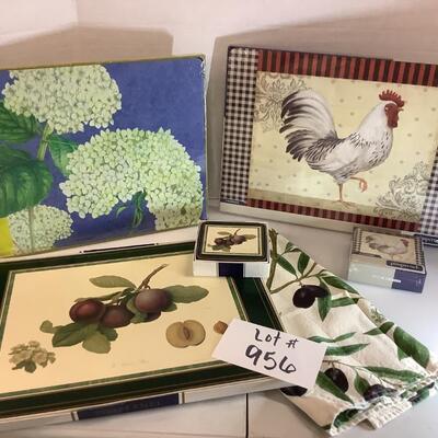 Lot 956. Pimpernel / Rock-Flower-Paper Placemats & Coasters