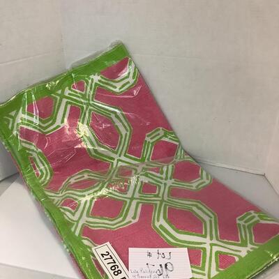 Lot 967.  New in Package Lily Pulitzer Four Garret Hill Rug