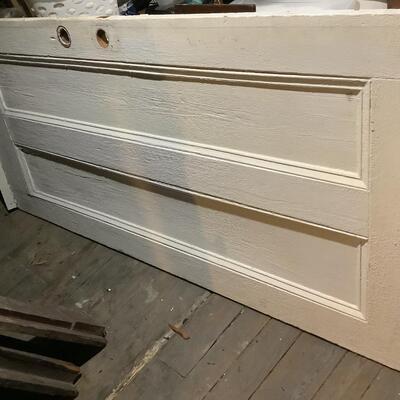 Door-Solid wood 2 panel, white ledge on top
