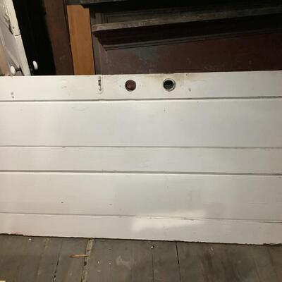 Door-Solid wood 2 panel, white ledge on top
