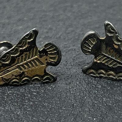 STERLING SILVER ARROW EARRING & BROOCH SET