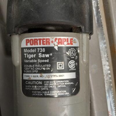 ;LOT 8  PORTER-CABLE TIGER SAW AND HEAVY-DUTY EXTENSION CORD