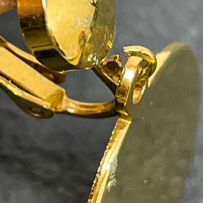 CELEBRITY GOLD-TONED CIRCLE EARRINGS