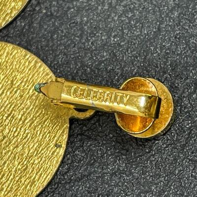 CELEBRITY GOLD-TONED CIRCLE EARRINGS