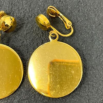 CELEBRITY GOLD-TONED CIRCLE EARRINGS