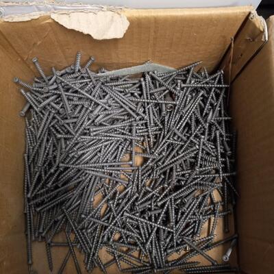 LOT 41  PARTIAL BOXES OF NAILS AND SCREWS